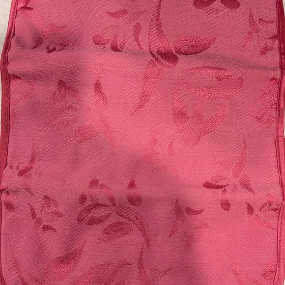 Vintage Mary Kay Roll-Up Pink Jacquard Travel Jewelry Bag & Dual Lipstick Case - Picture 2 of 5